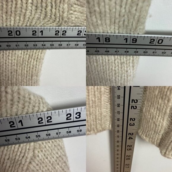 Nili Lotan Yak Wool Turtleneck Sweater Beige Cream Size XS Zoe Knit Pullover Tan - Picture 9 of 9